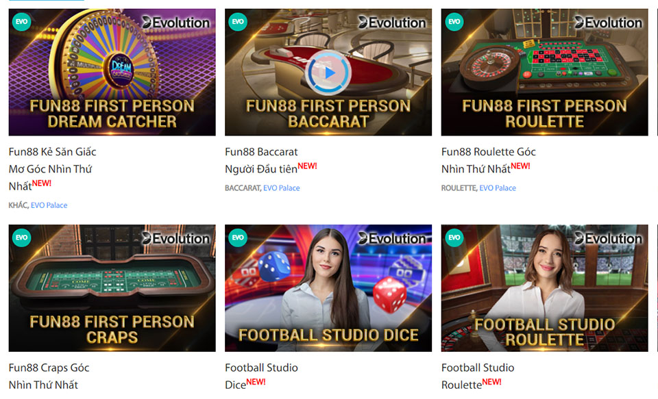 Casino trực tuyến Fun88 Casino trực tuyến Fun88