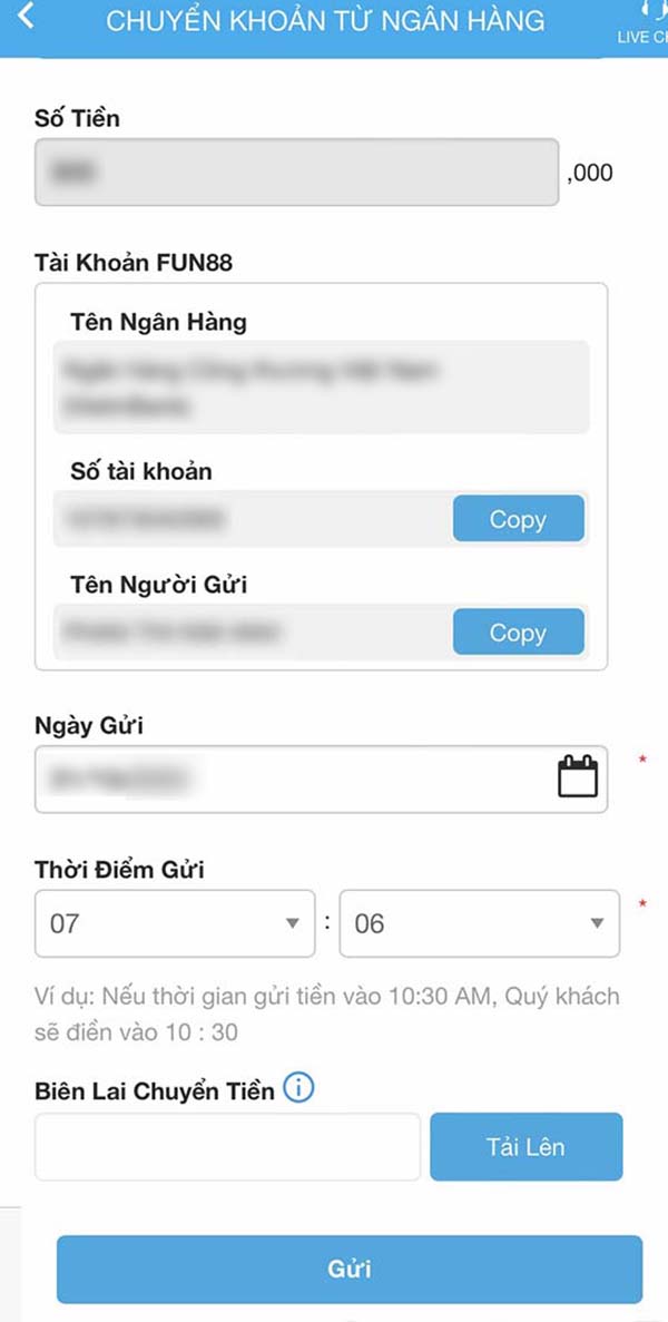 Những lưu ý khi gửi tiền vào Fun88. Những lưu ý khi gửi tiền vào Fun88.