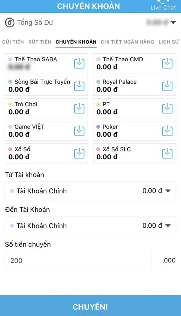 Chuyển quỹ để thực hiện rút tiền Fun88 Chuyển quỹ để thực hiện rút tiền Fun88