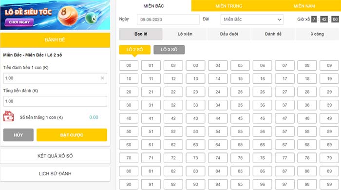 đánh lô trực tuyến tại Fun88 Lô đề online